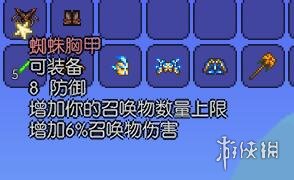 泰拉瑞亚召唤师装备详解 泰拉瑞亚召唤师有哪些装备 蜘蛛魔杖
