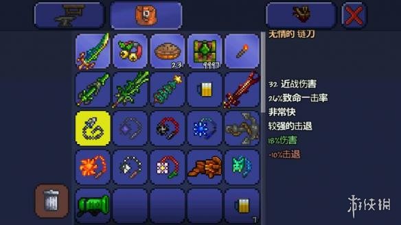 泰拉瑞亚pe版本各武器极限伤害汇总 pe版本武器伤害上限一览 木剑