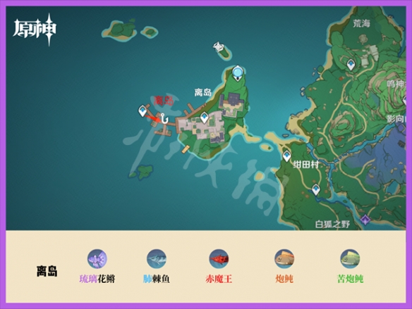 原神钓鱼点稻妻在哪 原神稻妻钓鱼点位置分享