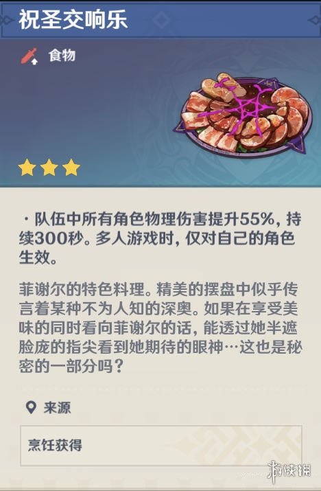 原神角色特殊料理有什么 原神角色特殊食物一览