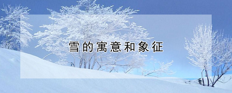 雪的寓意和象征（雪容融的寓意和象征）