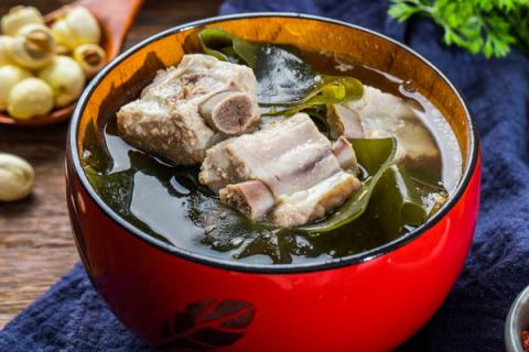 海带绿豆排骨汤的功效与作用