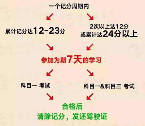 驾驶证扣分什么时候清零？记满12分怎么办