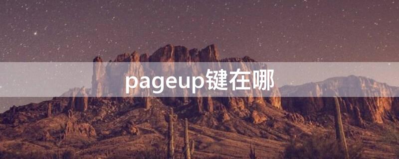 pageup键在哪