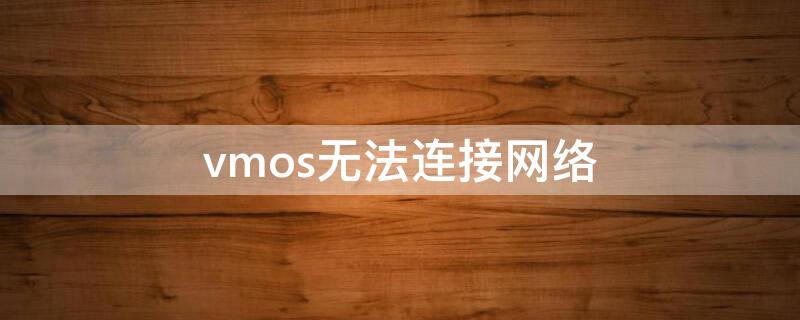 vmos无法连接网络