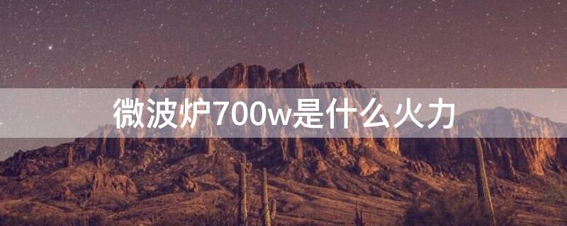 微波炉700w是什么火力
