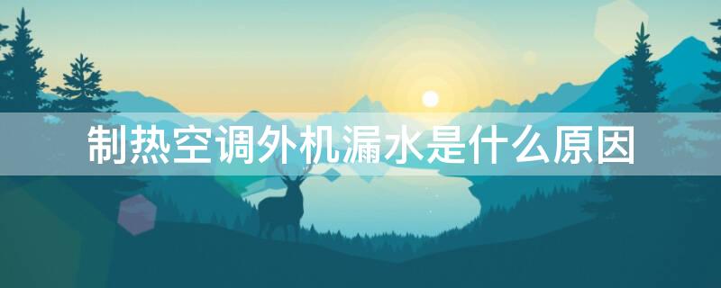 制热空调外机漏水是什么原因
