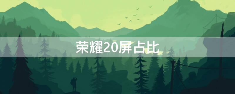 荣耀20屏占比（荣耀20Pro屏占比）