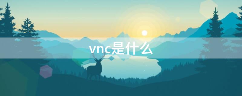 vnc是什么（winvnc是什么）