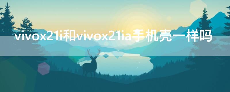 vivox21i和vivox21ia手机壳一样吗（vivox21i与x21ia手机壳一样么）