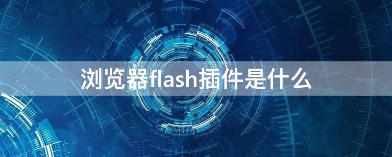 浏览器flash插件是什么（浏览器Flash插件）