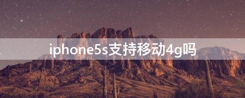 iPhone5s支持移动4g吗（iphone5支持移动4g网络吗）