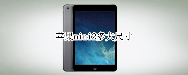 苹果mini2多大尺寸（苹果mini2外观尺寸）