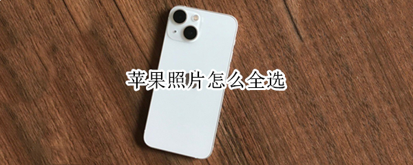 苹果照片怎么全选（苹果照片怎么全选删除照片）