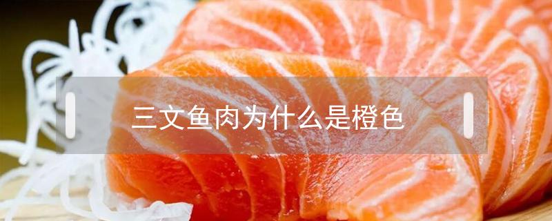 三文鱼肉为什么是橙色（三文鱼肉是红色的吗）