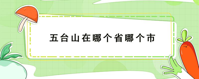 五台山在哪个省哪个市 五台山在哪个省哪个市什么地方