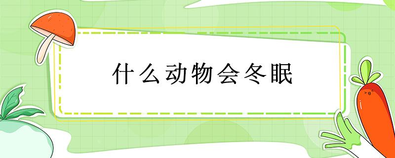 什么动物会冬眠 冬天为什么动物会冬眠