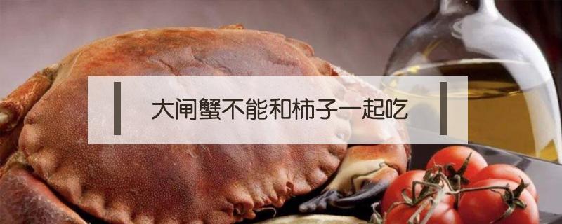大闸蟹不能和柿子一起吃吗 大闸蟹可以和柿子一起吃吗