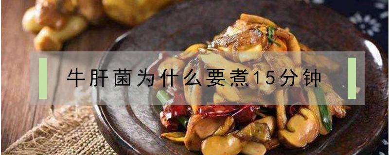 牛肝菌为什么要煮15分钟（干牛肝菌为什么要煮15分钟）