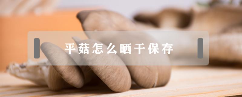 平菇怎么晒干保存 平菇怎么晒成干