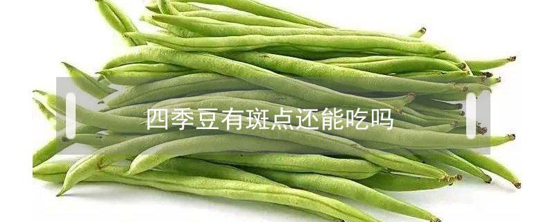 四季豆有斑点还能吃吗（四季豆长红斑能不能吃）