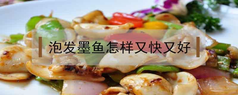 泡发墨鱼怎样又快又好(怎样泡发墨鱼比较快)