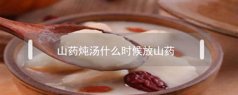 山药炖汤什么时候放山药（炖汤时山药什么时候放）