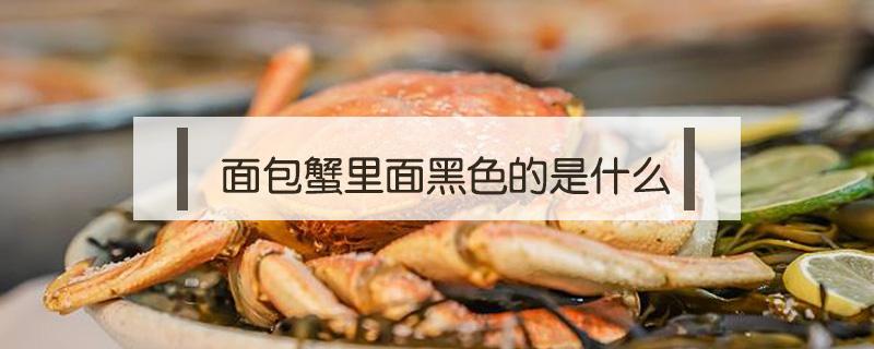 面包蟹里面黑色的是什么 面包蟹黑点是什么东西