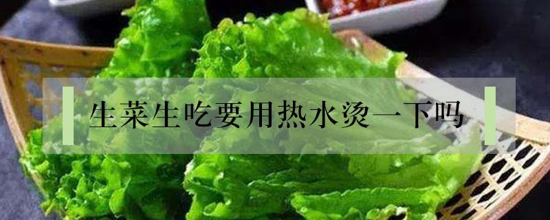 生菜生吃要用热水烫一下吗 生菜直接吃还是用水烫一下