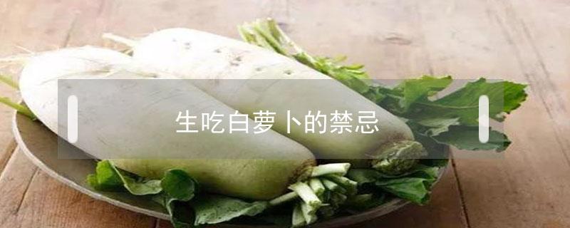 生吃白萝卜的禁忌 生吃白萝卜的功效和禁忌