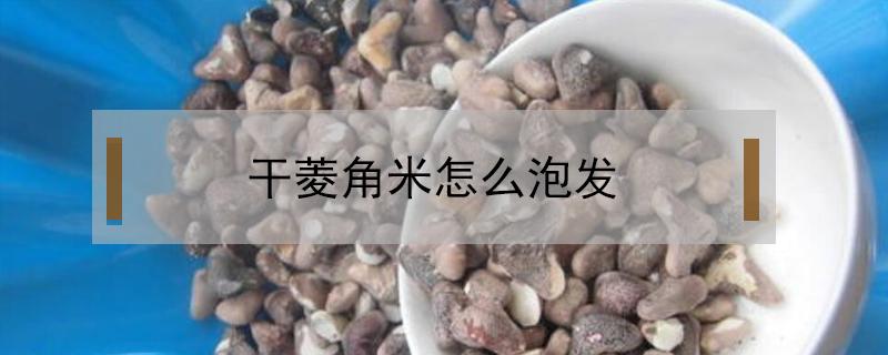 干菱角米怎么泡发 干菱角米怎么泡发需要去皮吗