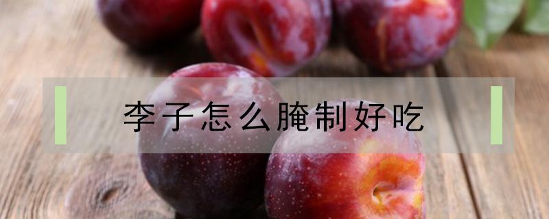 李子怎么腌制好吃（李子怎么腌制好吃又甜）