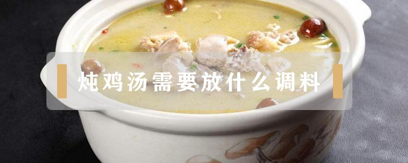 炖鸡汤需要放什么调料 炖鸡汤需要放什么调料包好