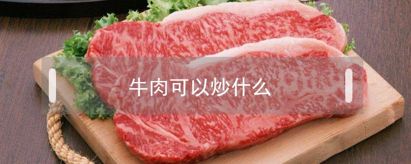 牛肉可以炒什么（牛肉烧什么好吃）