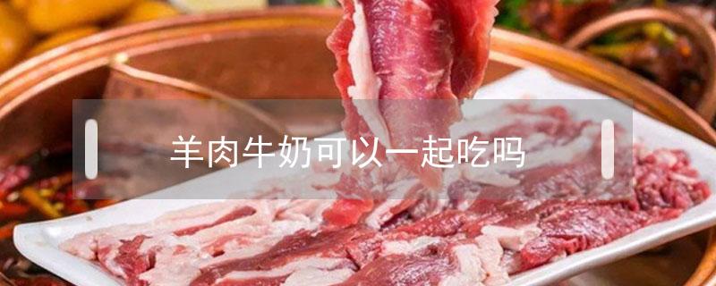 羊肉牛奶可以一起吃吗 牛奶可以和羊肉一起吃吗