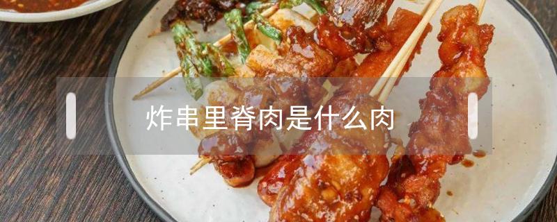 炸串里脊肉是什么肉（油炸里脊肉串）