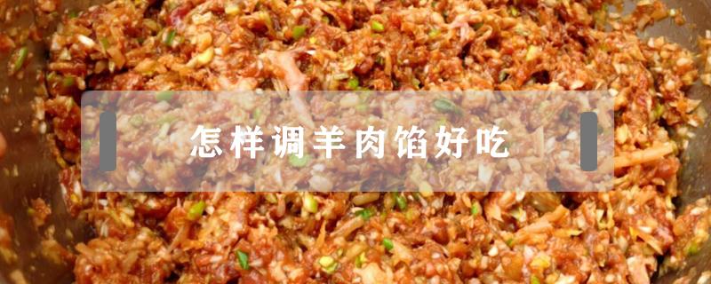 怎样调羊肉馅好吃 怎样调的羊肉馅好吃