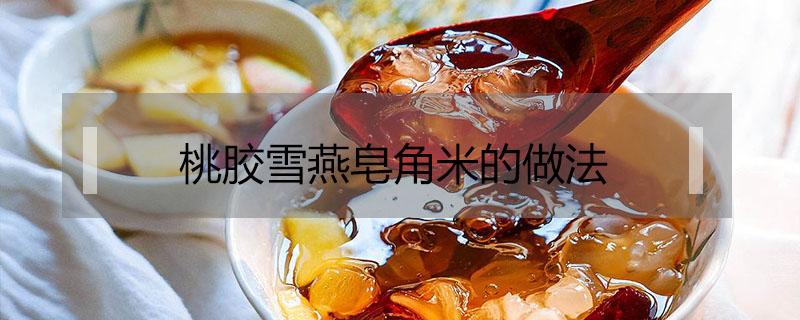 桃胶雪燕皂角米的做法 桃胶雪燕皂角米的做法大全