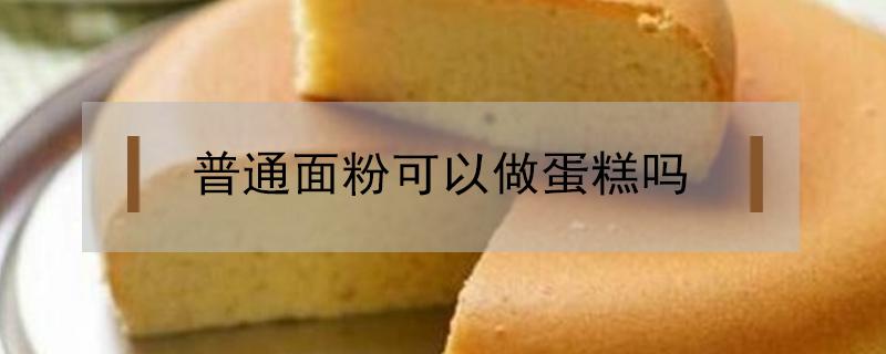 普通面粉可以做蛋糕吗 不用低筋面粉用普通面粉可以做蛋糕吗