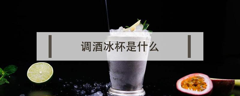 调酒冰杯是什么