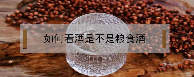 如何看酒是不是粮食酒（怎样判断是不是粮食酒）