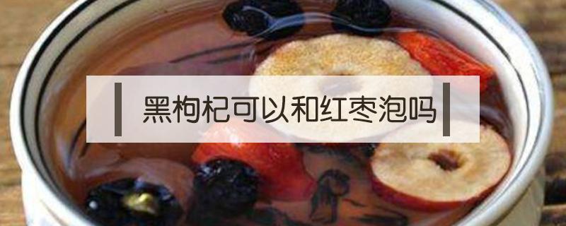 黑枸杞可以和红枣泡吗（黑枸杞可以红枣一起泡水吗）