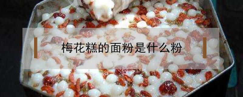 梅花糕的面粉是什么粉 梅花糕面糊