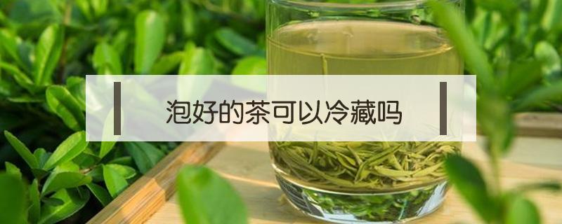 泡好的茶可以冷藏吗（泡的茶可以放冰箱冷藏再喝吗?）