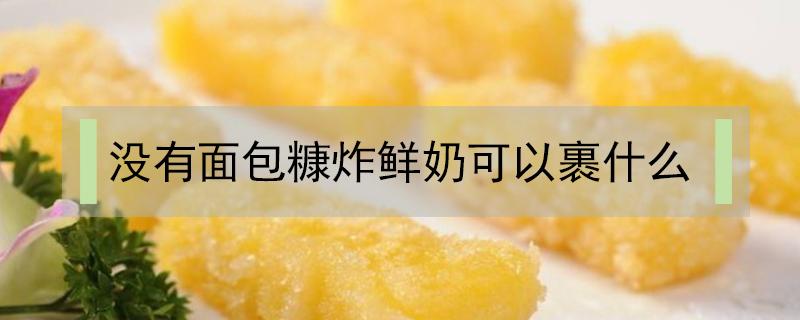 没有面包糠炸鲜奶可以裹什么 炸奶块没有面包糠可以吗