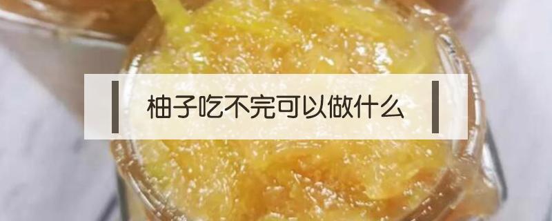 柚子吃不完可以做什么 柚子吃不完怎么做