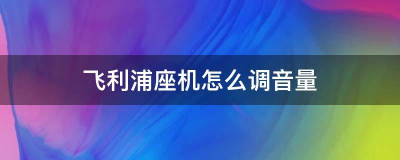 飞利浦座机怎么调音量 飞利浦座机如何调节音量