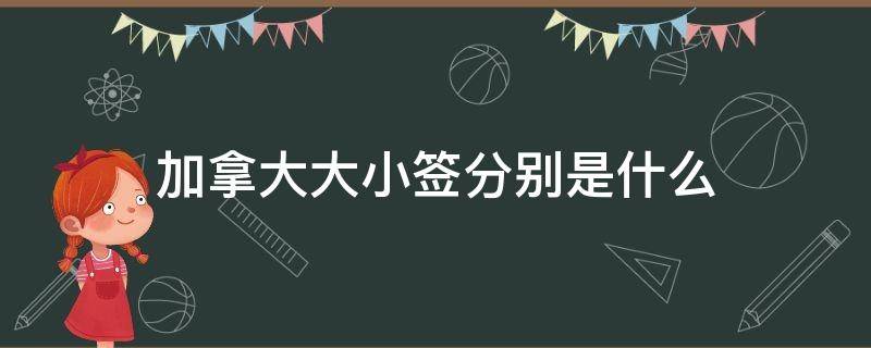 加拿大大小签分别是什么 加拿大大签小签分别是什么