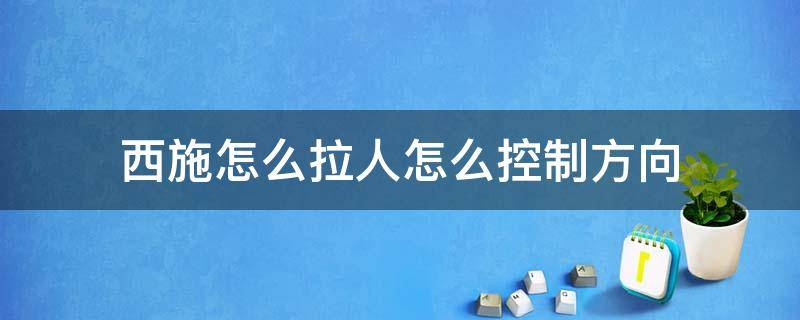 西施怎么拉人怎么控制方向 西施怎么拉人怎么控制方向视频