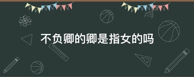 不负卿的卿是指女的吗 不负卿的卿是什么意思